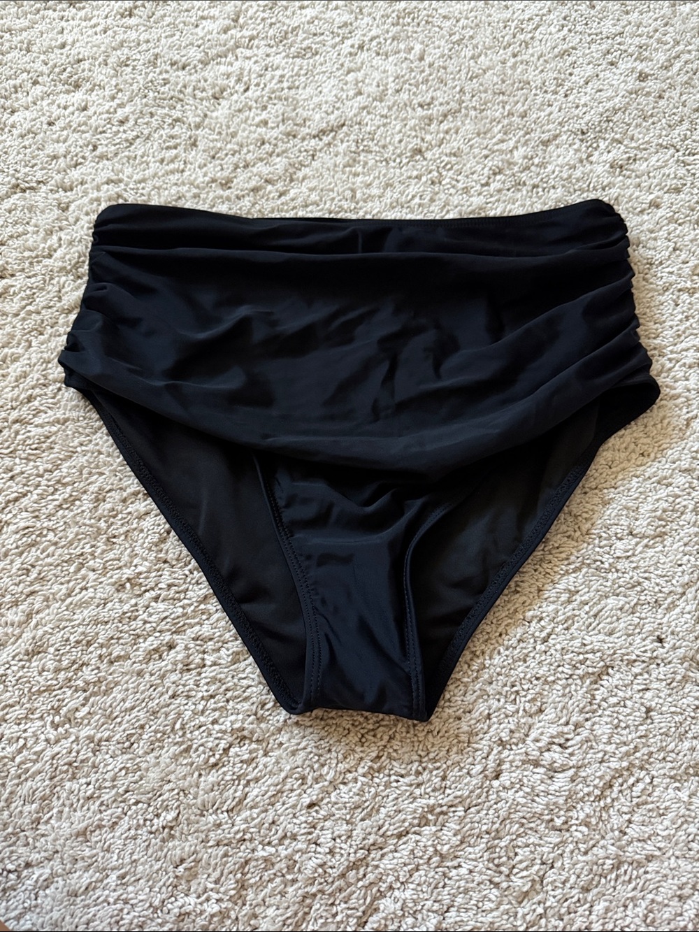 Black High-Waist Swim Bottoms - Women Swim